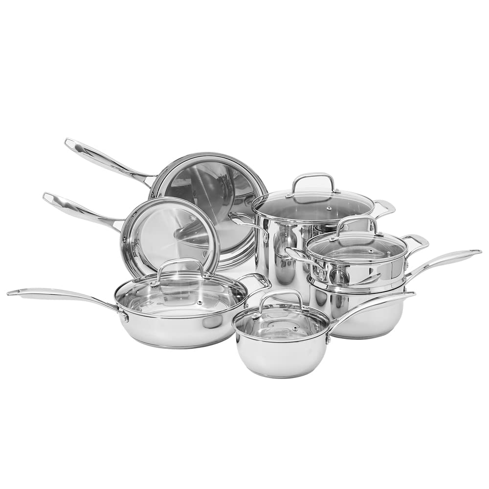 Amazon Basics 15-Piece Stainless Steel Set